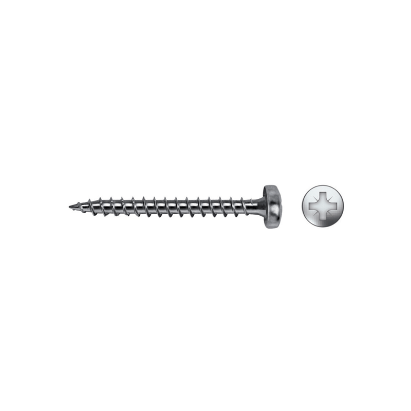 Tornillo mad.c/al.pz velox b 5,0x40mm zinc