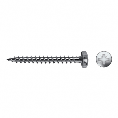 Tornillo mad.c/al.pz velox b 5,0x40mm zinc