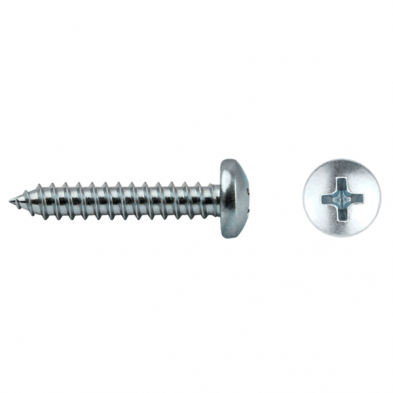 Tornillo chapa din-7981 ø 3,9x16mm (nº 7x5/8") zinc.