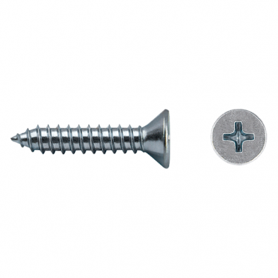 Tornillo chapa din-7982 ø 3,5x32mm (nº 6x1-1/4") zinc.