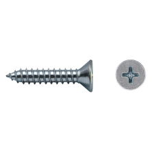 Tornillo chapa din-7982 ø 3,9x13mm (nº 7x1/2") zinc.