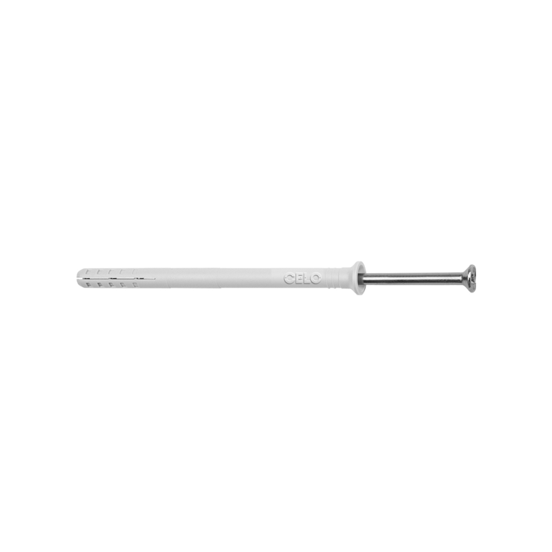 Taco de golpe npc 8x100mm+tornillo c/av.pozi.ø5,0mm 98100np (embalaje de 50 unidades)