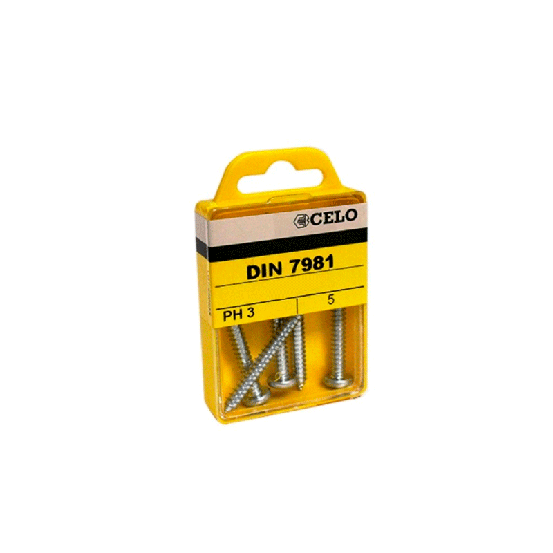 Blister brico tornillo din-7981 4,2x25mm zn
