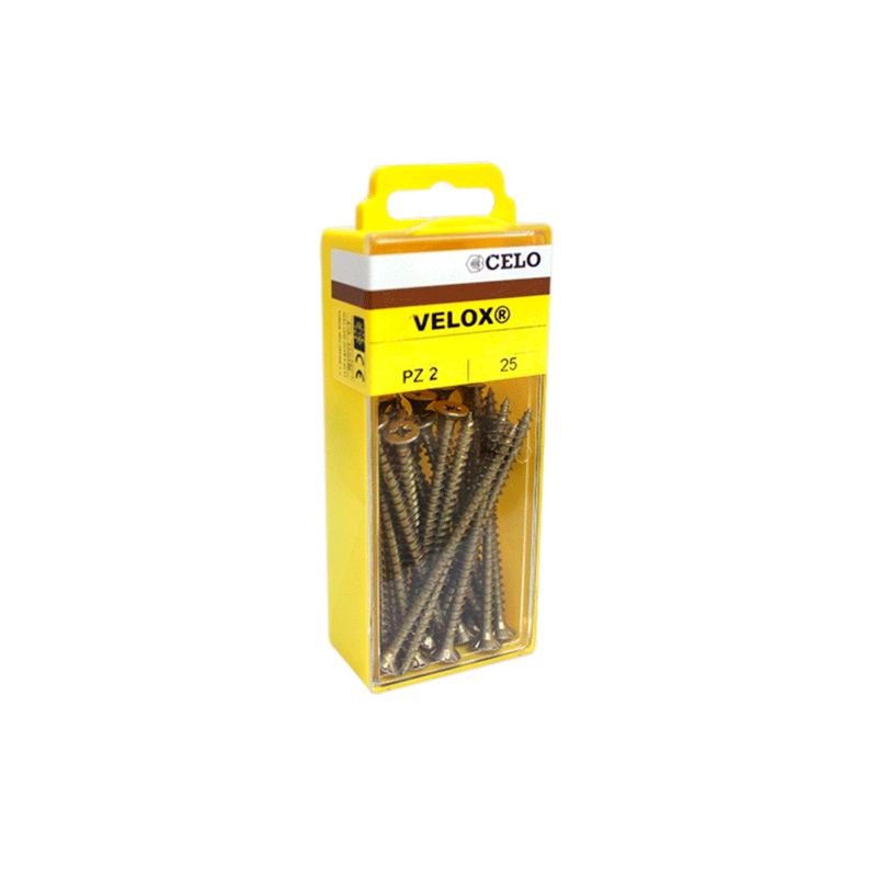 Caja brico tornillo velox 3,5x25mm bricom.
