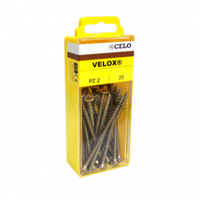 Caja brico tornillo velox 3,5x25mm bricom.