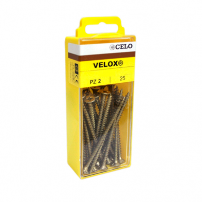 Caja brico tornillo velox 3,0x20mm bricom.